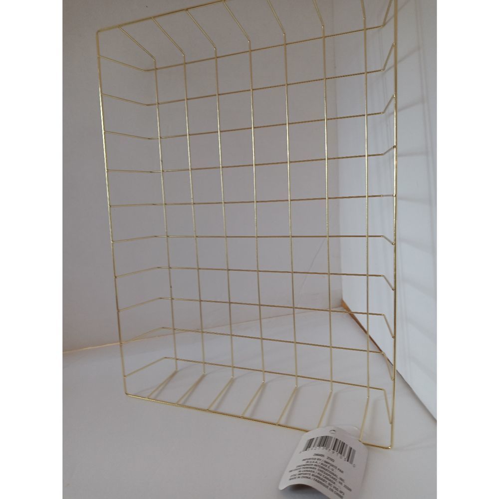 Gold Rectangular Shallow Basket - Picture 4 of 5